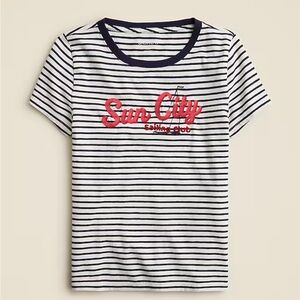 NWT JCrew Slim-fit "Sun City" graphic T-shirt in broken-in jersey